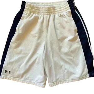 Under Armor Men's Sport Shorts white black medium‎ elastic waist drawstring